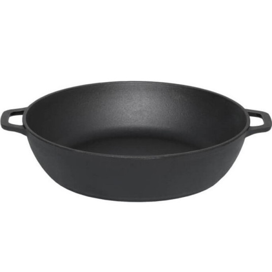 patelnia żeliwna z uchwytami 34 cm.